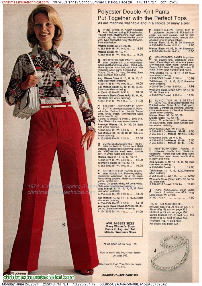 1974 JCPenney Spring Summer Catalog, Page 28
