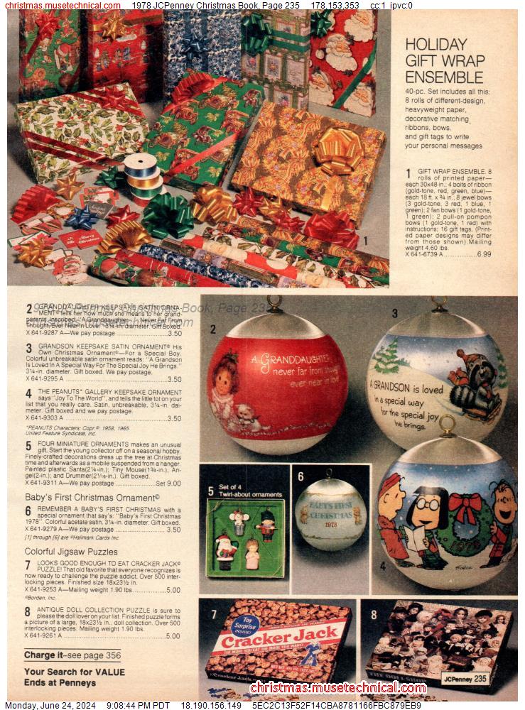 1978 JCPenney Christmas Book, Page 235
