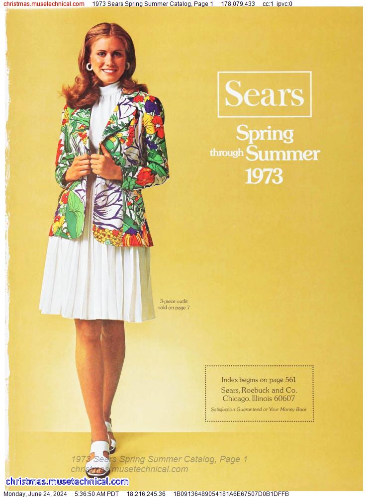 1973 Sears Spring Summer Catalog, Page 1