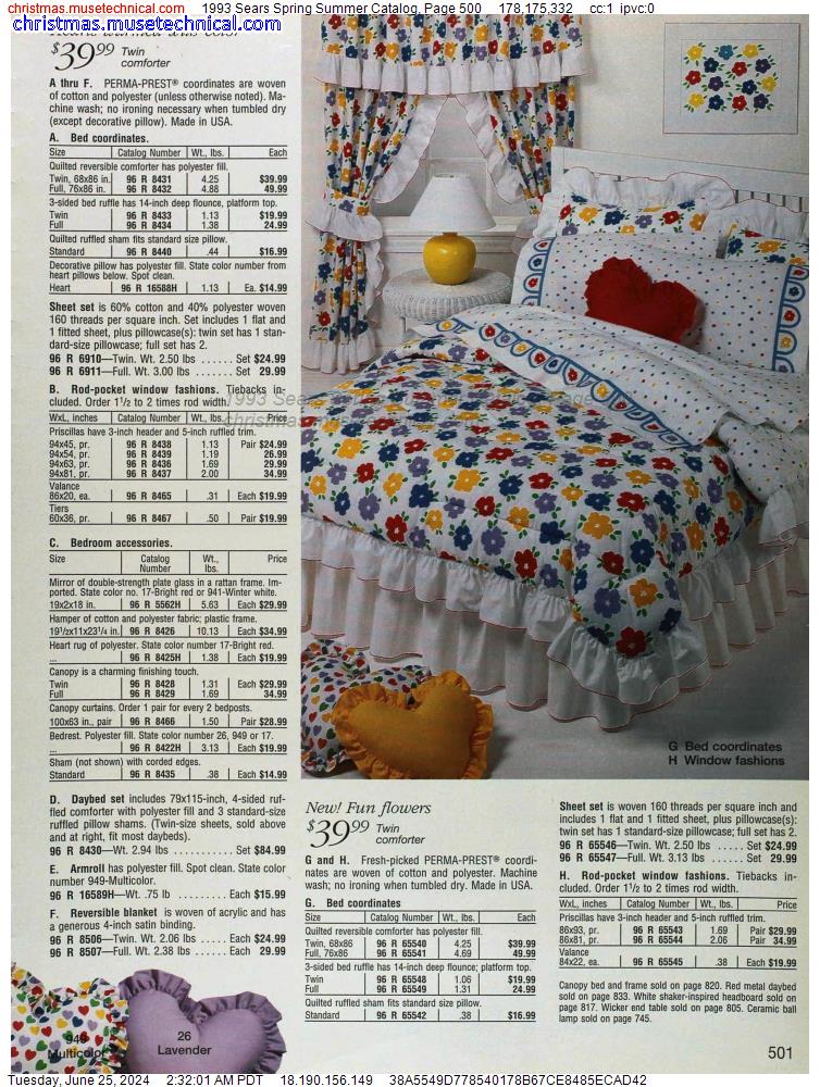 1993 Sears Spring Summer Catalog, Page 500