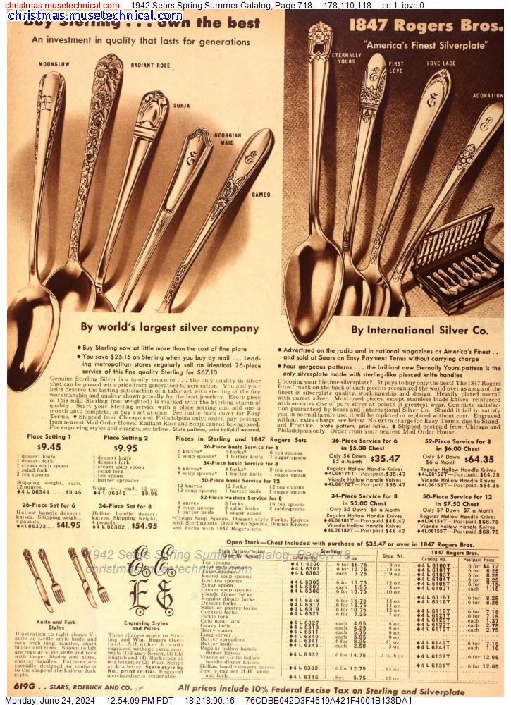 1942 Sears Spring Summer Catalog, Page 718