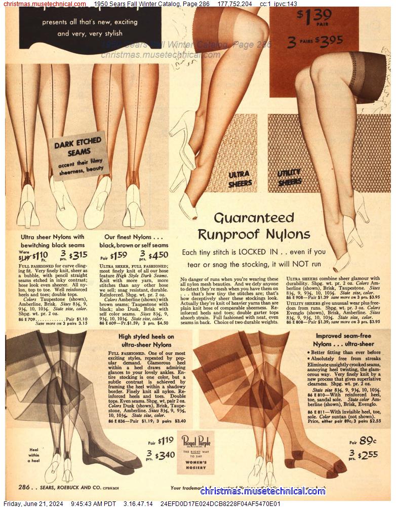 1950 Sears Fall Winter Catalog, Page 286