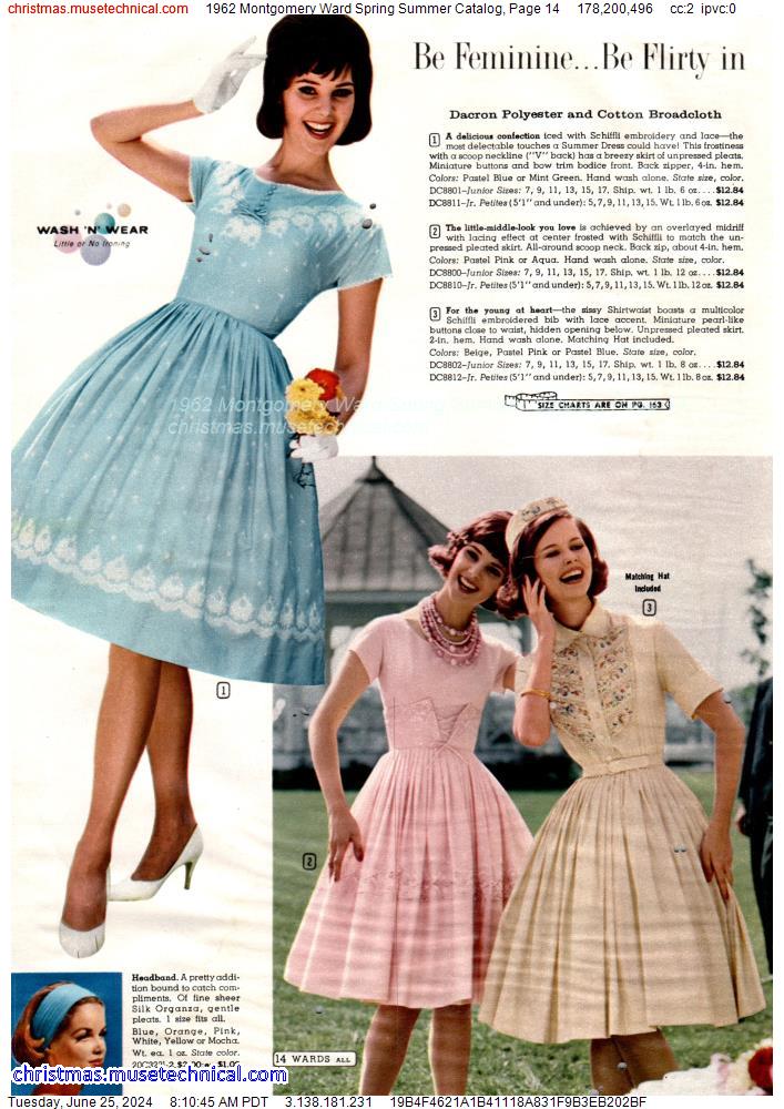 1962 Montgomery Ward Spring Summer Catalog, Page 14