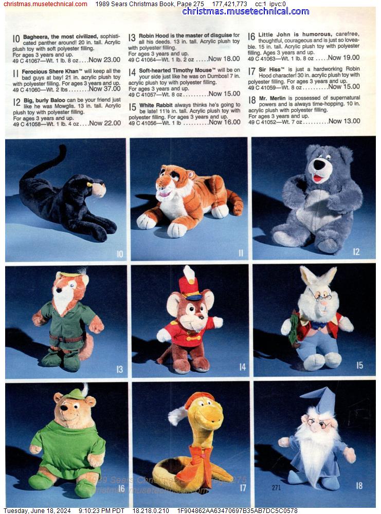 1989 Sears Christmas Book, Page 275