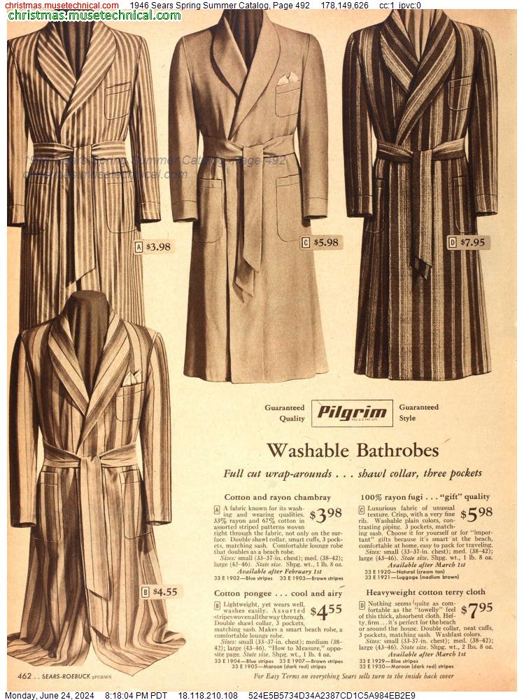 1946 Sears Spring Summer Catalog, Page 492