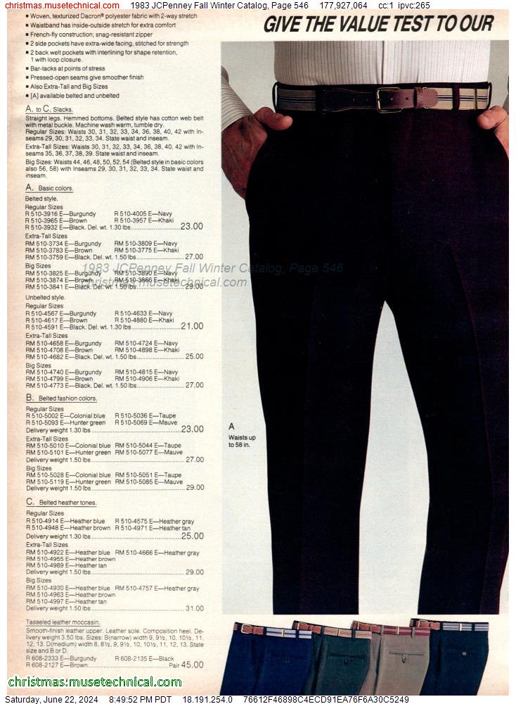 1983 JCPenney Fall Winter Catalog, Page 546