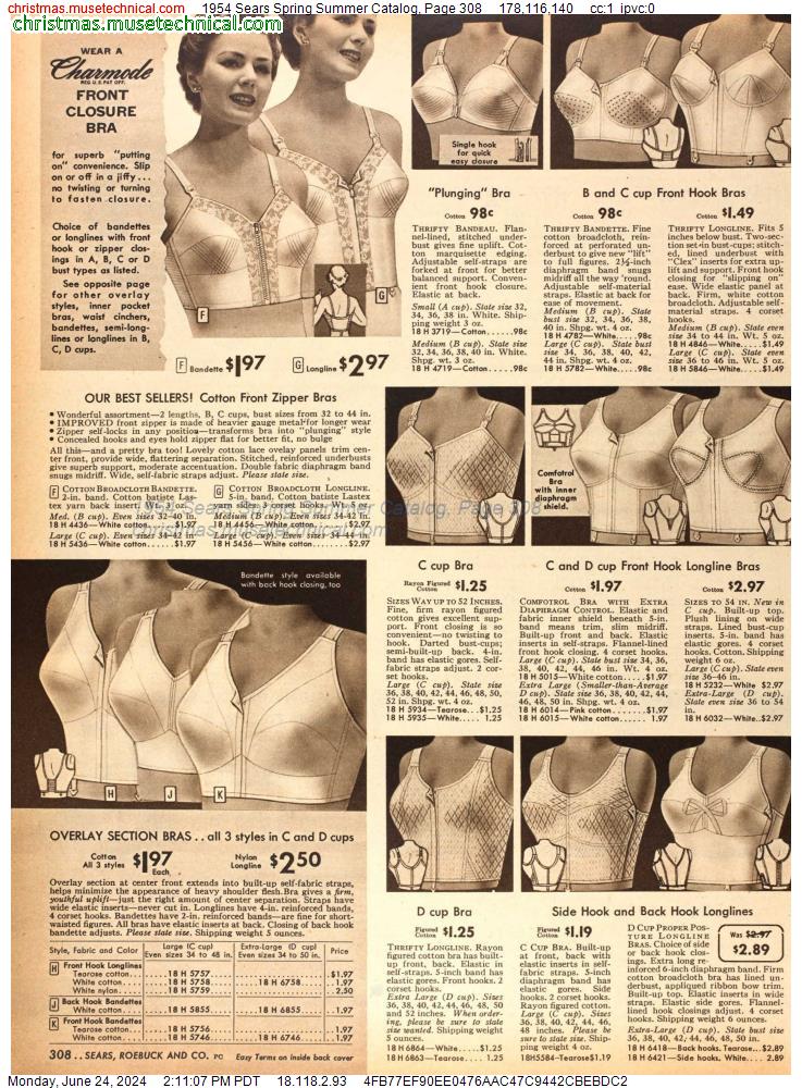 1954 Sears Spring Summer Catalog, Page 308