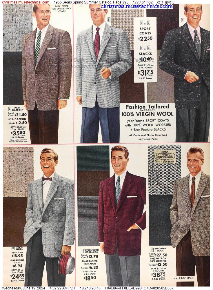 1955 Sears Spring Summer Catalog, Page 395