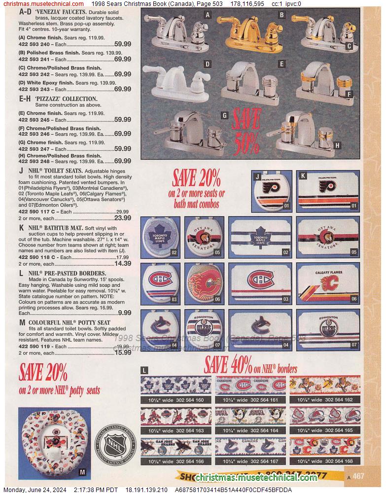 1998 Sears Christmas Book (Canada), Page 503