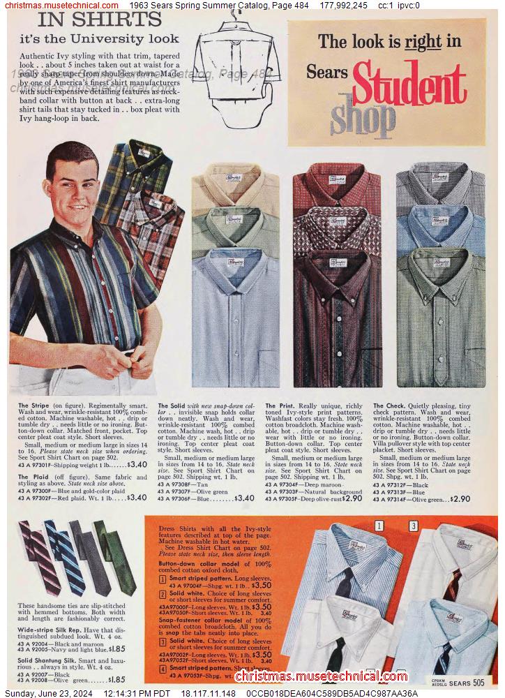 1963 Sears Spring Summer Catalog, Page 484