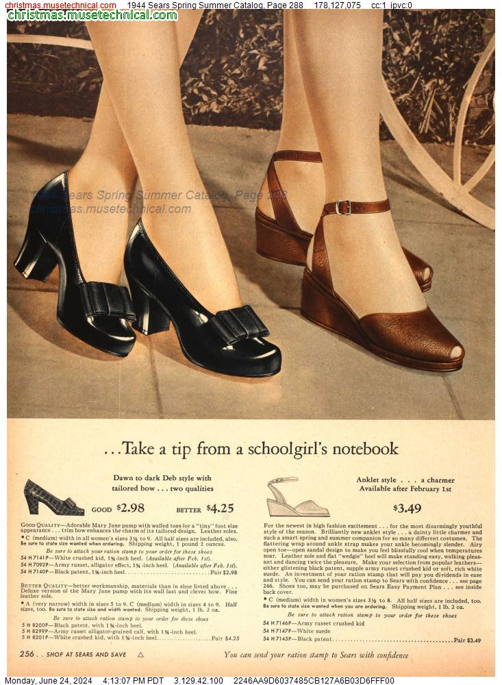 1944 Sears Spring Summer Catalog, Page 288
