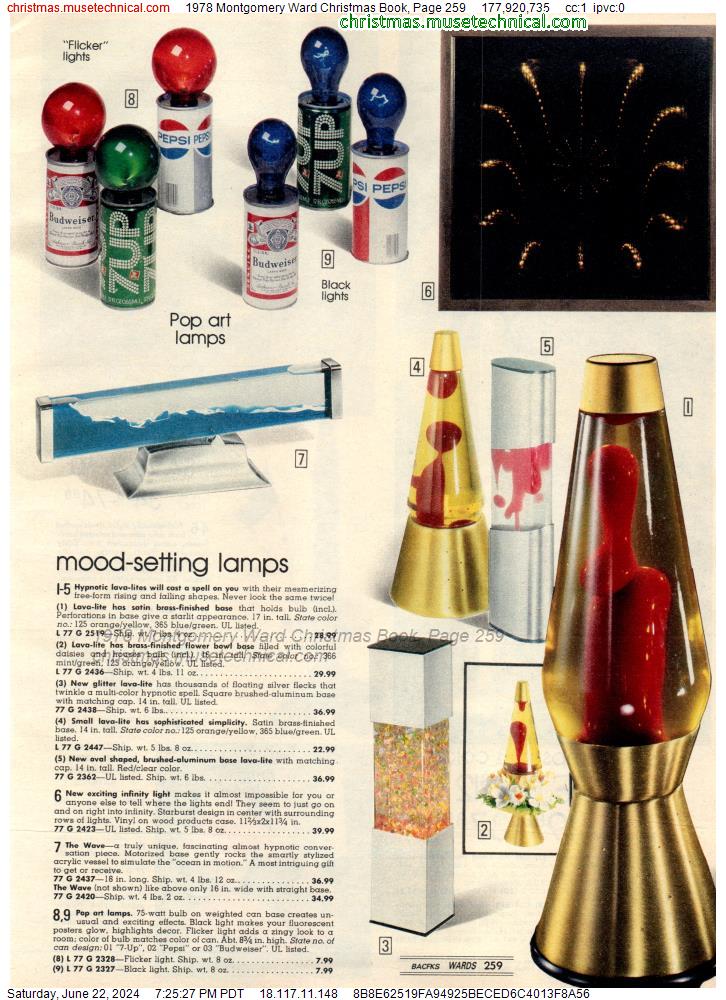 1978 Montgomery Ward Christmas Book, Page 259