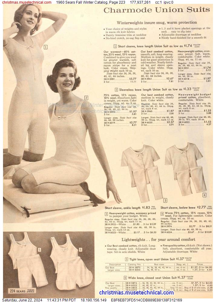 1960 Sears Fall Winter Catalog, Page 223