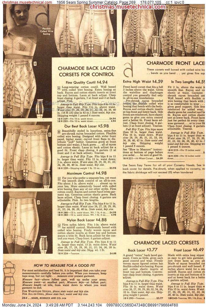 1956 Sears Spring Summer Catalog, Page 269