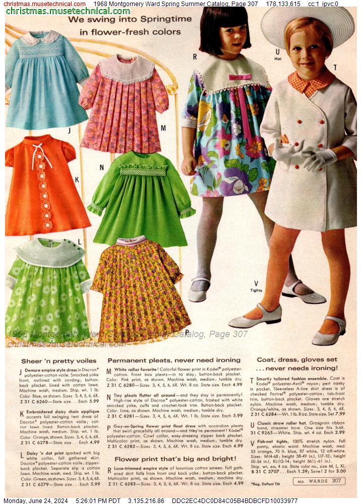 1968 Montgomery Ward Spring Summer Catalog, Page 307