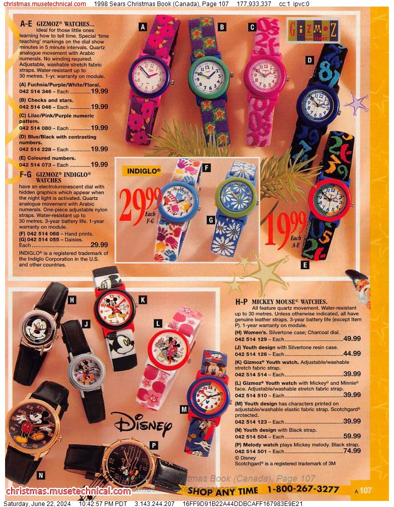 1998 Sears Christmas Book (Canada), Page 107