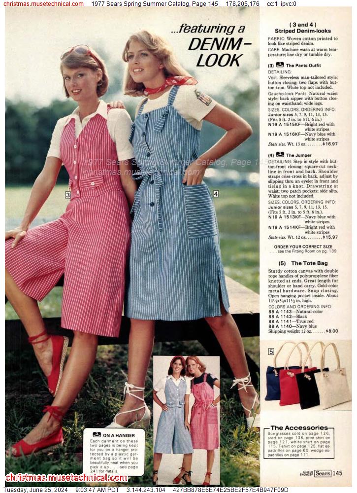 1977 Sears Spring Summer Catalog, Page 145