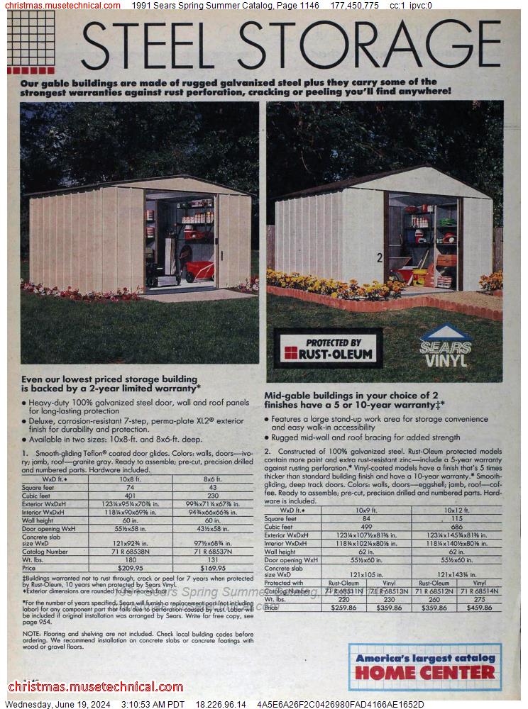 1991 Sears Spring Summer Catalog, Page 1146
