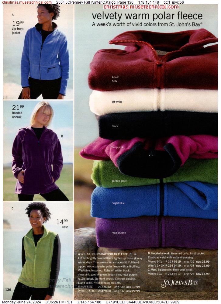 2004 JCPenney Fall Winter Catalog, Page 136