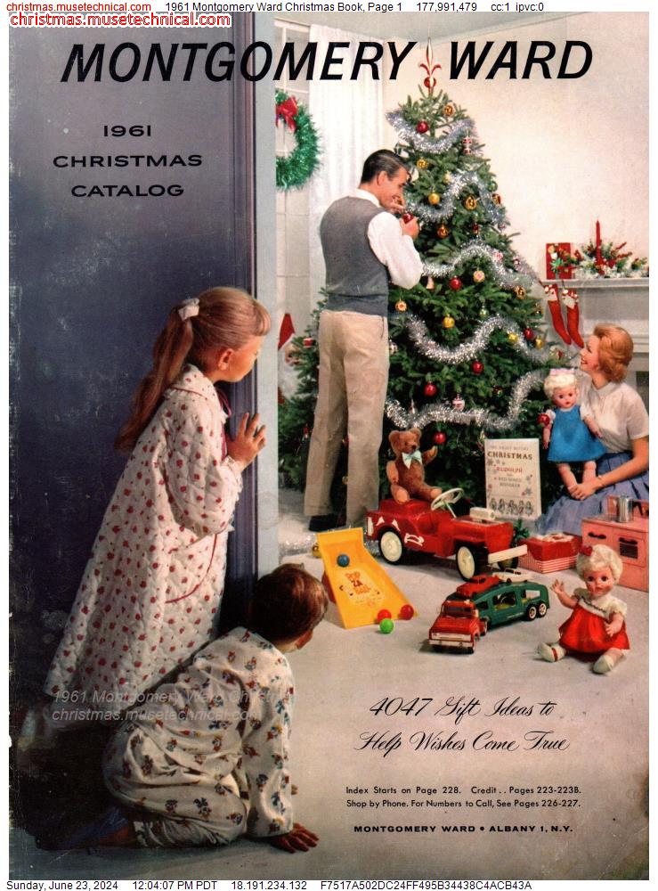1961 Montgomery Ward Christmas Book, Page 1
