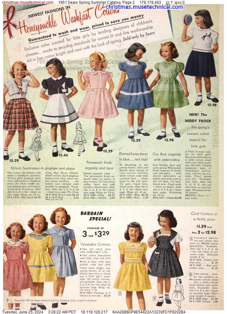 1951 Sears Spring Summer Catalog, Page 2