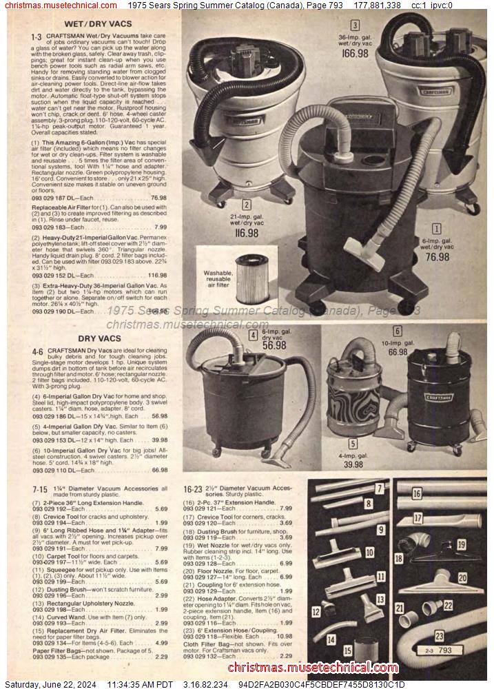 1975 Sears Spring Summer Catalog (Canada), Page 793