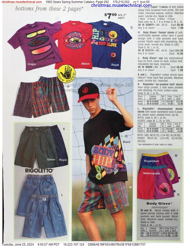 1993 Sears Spring Summer Catalog, Page 292
