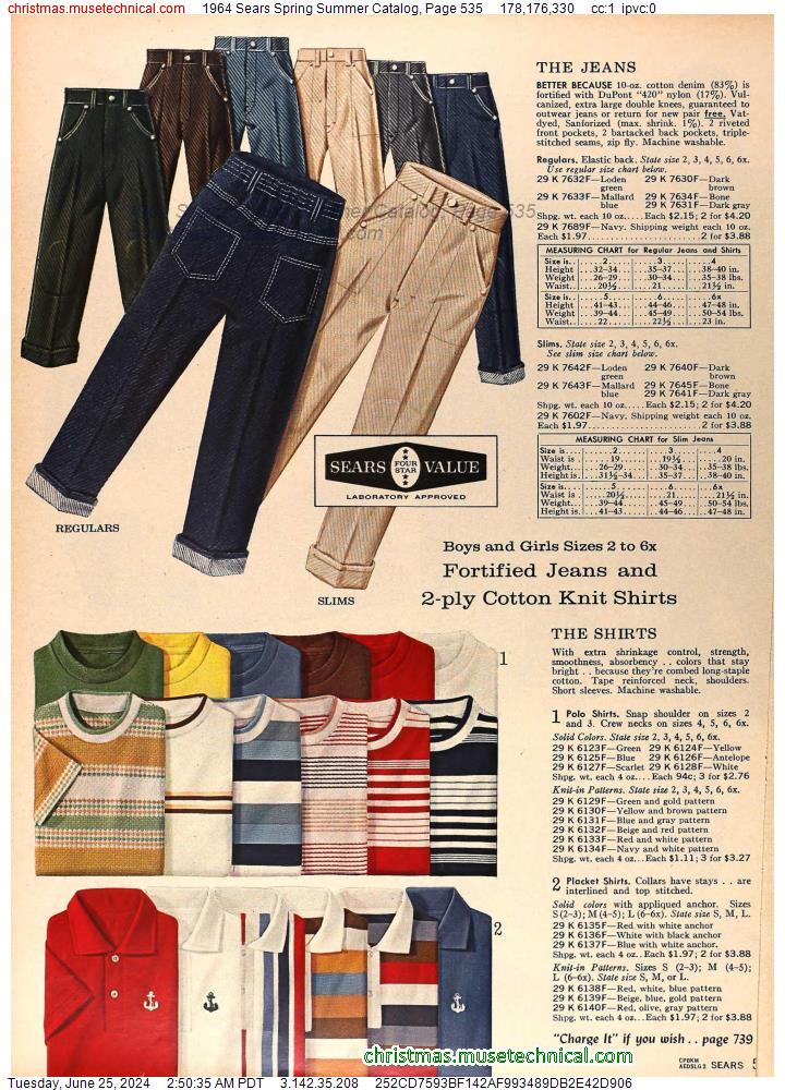 1964 Sears Spring Summer Catalog, Page 535