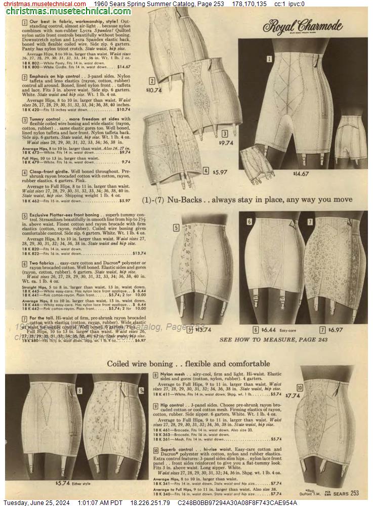 1960 Sears Spring Summer Catalog, Page 253