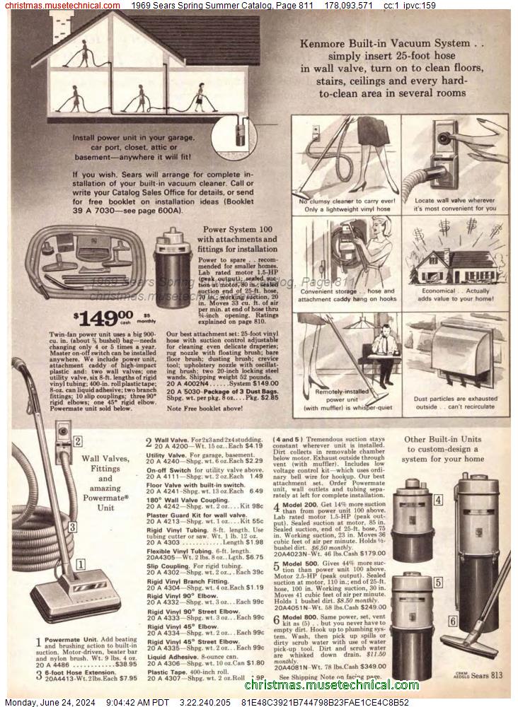 1969 Sears Spring Summer Catalog, Page 811
