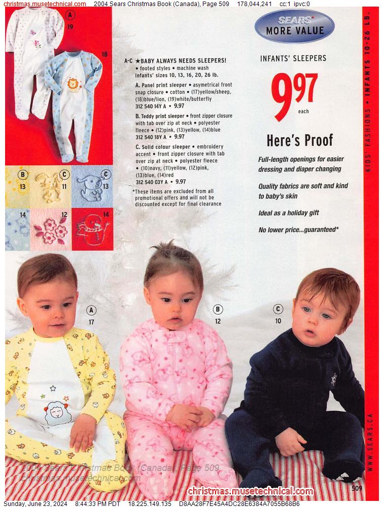 2004 Sears Christmas Book (Canada), Page 509