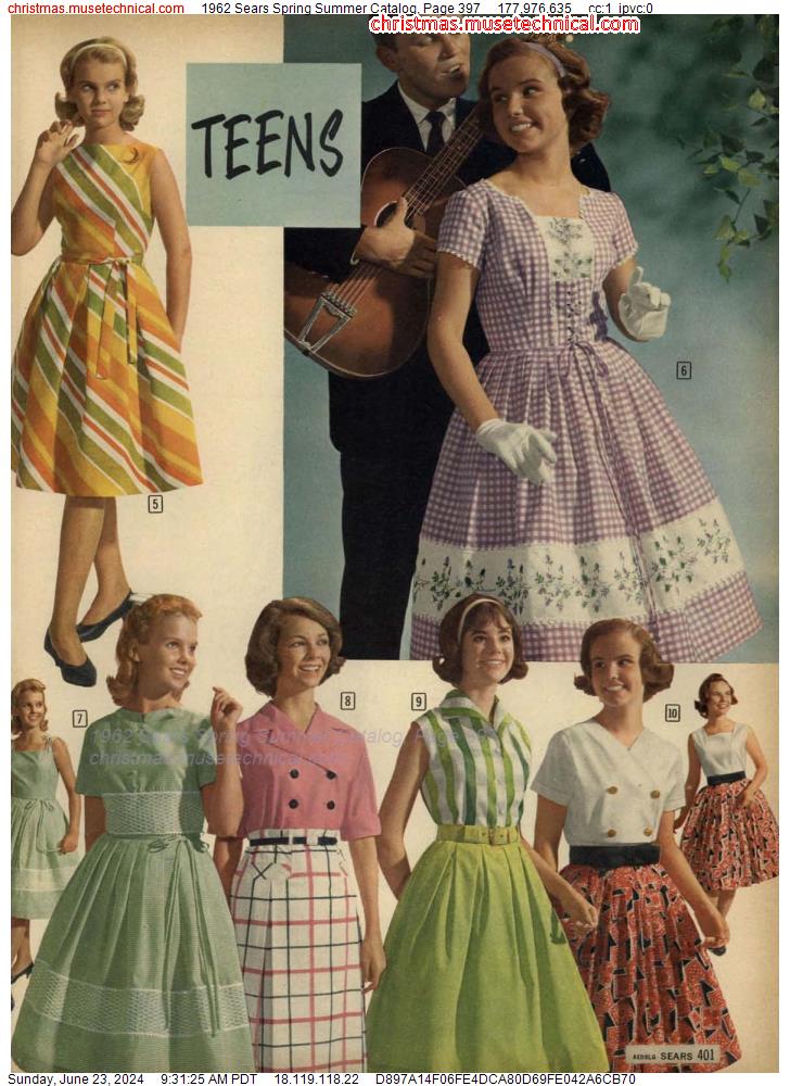 1962 Sears Spring Summer Catalog, Page 397