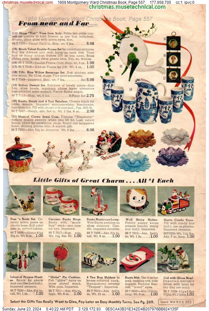 1959 Montgomery Ward Christmas Book, Page 557