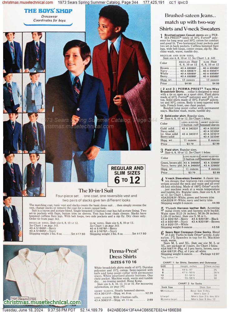1973 Sears Spring Summer Catalog, Page 344
