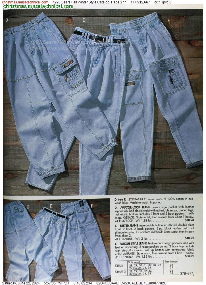 1990 Sears Fall Winter Style Catalog, Page 377