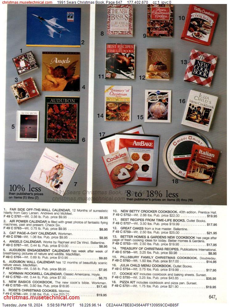 1991 Sears Christmas Book, Page 647