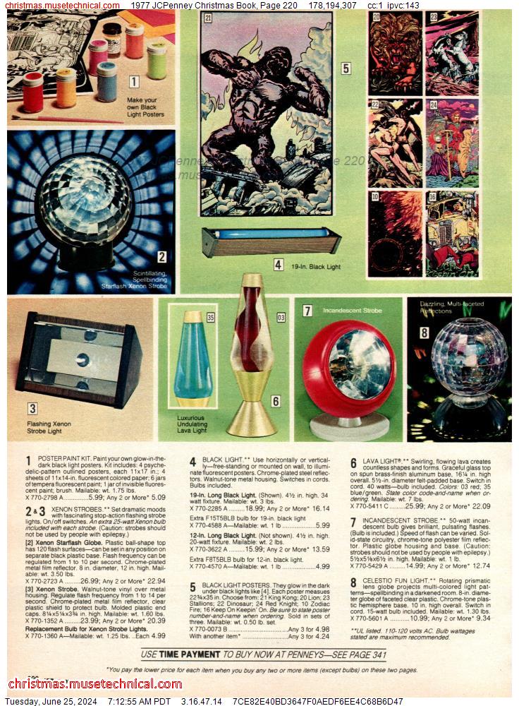 1977 JCPenney Christmas Book, Page 220