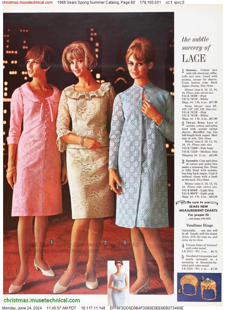 1966 Sears Spring Summer Catalog, Page 60