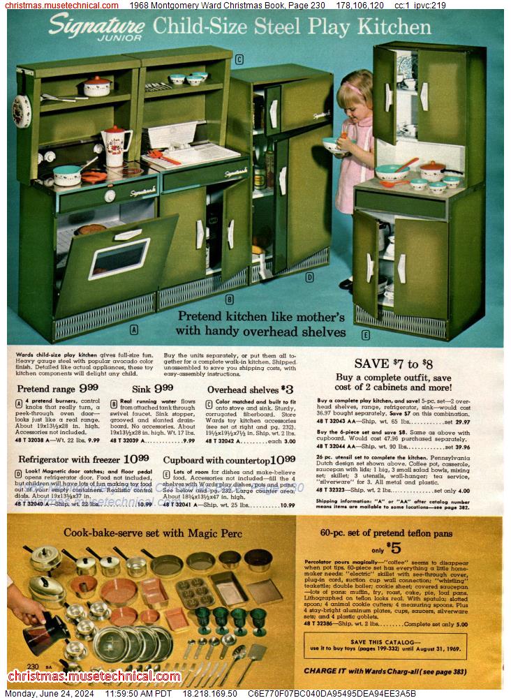 1968 Montgomery Ward Christmas Book, Page 230
