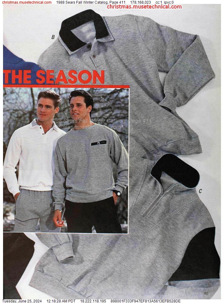 1988 Sears Fall Winter Catalog, Page 411