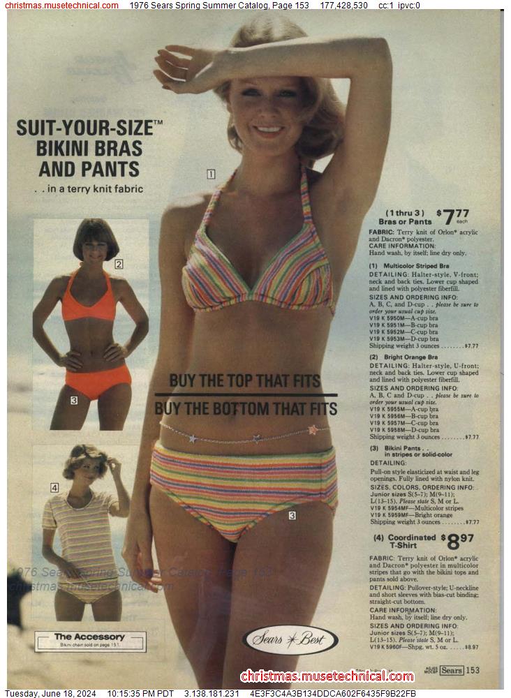 1976 Sears Spring Summer Catalog, Page 153