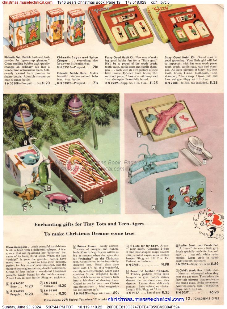 1946 Sears Christmas Book, Page 13