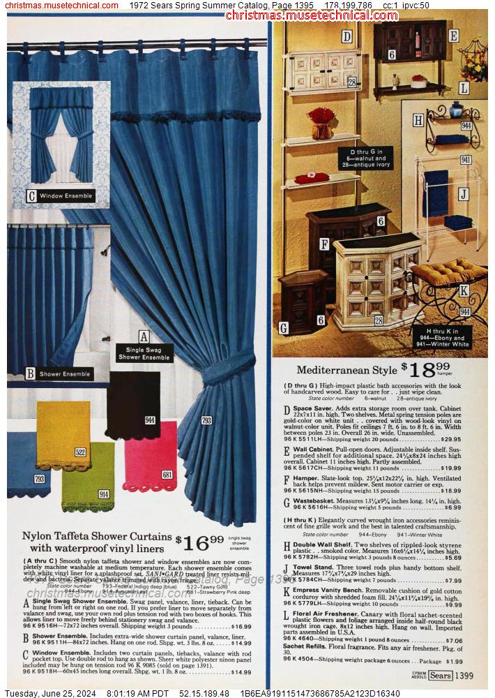 1972 Sears Spring Summer Catalog, Page 1395