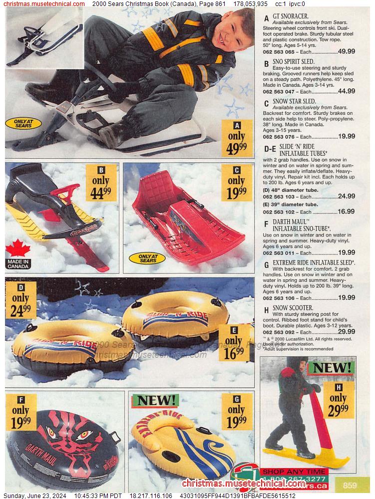 2000 Sears Christmas Book (Canada), Page 861