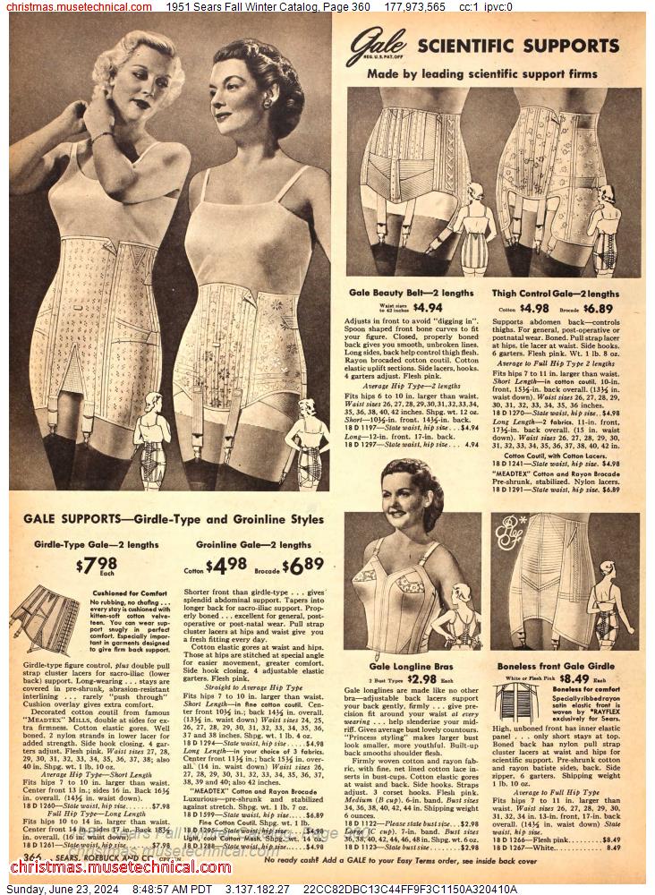 1951 Sears Fall Winter Catalog, Page 360