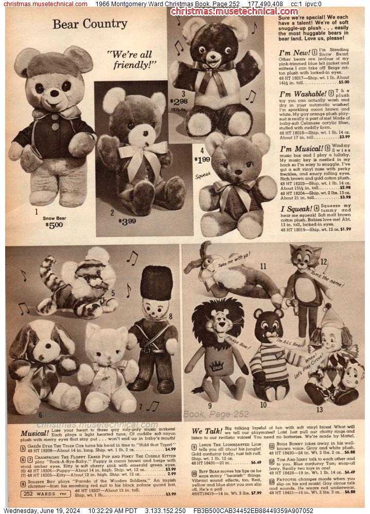 1966 Montgomery Ward Christmas Book, Page 252