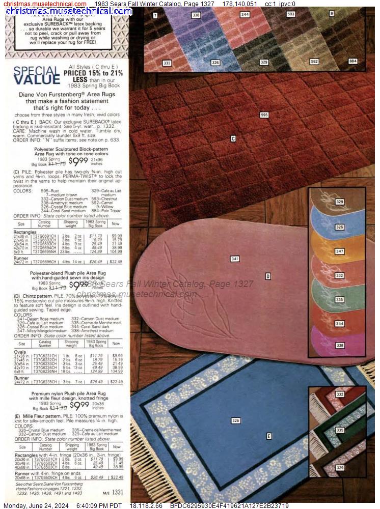 1983 Sears Fall Winter Catalog, Page 1327