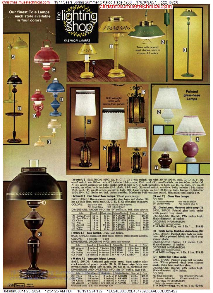1977 Sears Spring Summer Catalog, Page 1260