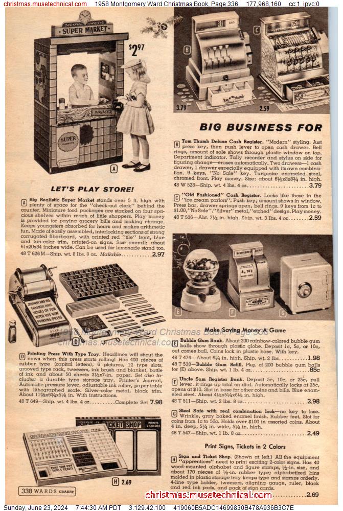 1958 Montgomery Ward Christmas Book, Page 336