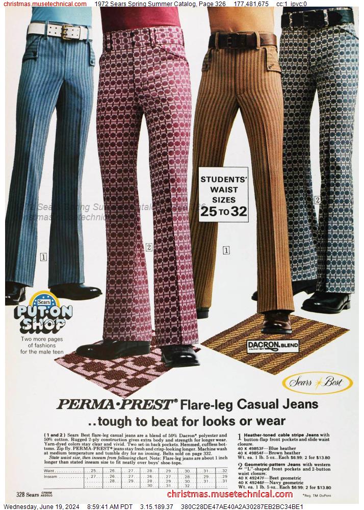1972 Sears Spring Summer Catalog, Page 326